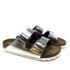 Ciabatte BIRKENSTOCK | Ciabatta Donna Doppia Fascia Metallic Silver