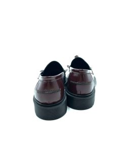 Mocassini IL LACCIO | Mocassino Donna Con Frangetta E Nappine Bordeaux