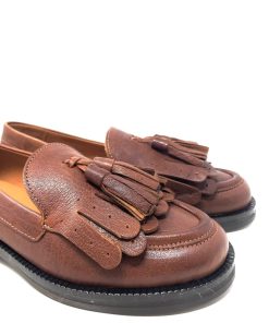 Mocassini IL LACCIO | Mocassino Donna Con Frange E Nappine Cognac