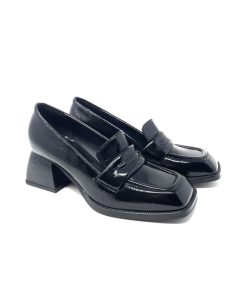 Mocassini IL LACCIO | Mocassino Donna Con Tacco Nero