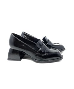 Mocassini IL LACCIO | Mocassino Donna Con Tacco Nero