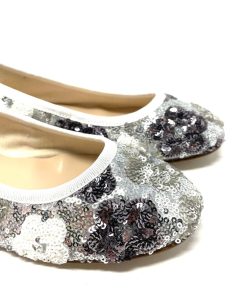 Ballerine IL LACCIO | Ballerina Donna Con Pailettes Rosemary Silver