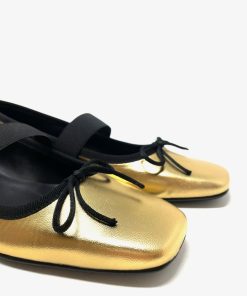 Ballerine IL LACCIO | Ballerina Donna Con Elastico Oro