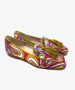 Mocassini IL LACCIO | Mocassino Donna Multicolor Con Nappine Dune/Senape