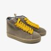 Pedula PANCHIC | Sneaker Donna Panchic Con Pelo Walnut/Yellow