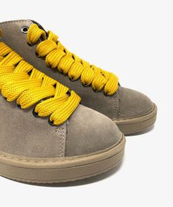 Pedula PANCHIC | Sneaker Donna Panchic Con Pelo Walnut/Yellow