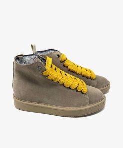 Pedula PANCHIC | Sneaker Donna Panchic Con Pelo Walnut/Yellow