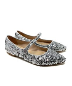 Ballerine IL LACCIO | Ballerina Donna Con Pailettes Argento