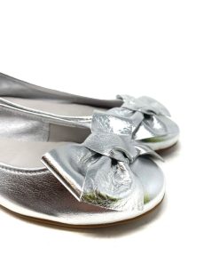 Ballerine IL LACCIO | Ballerina Donna Fiocco Grosso Silver