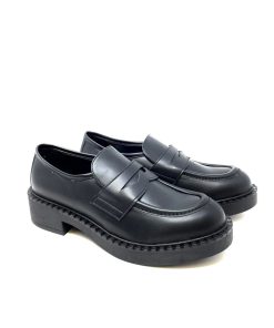 Mocassini IL LACCIO | Mocassino Donna In Pelle Nero