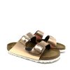 Ciabatte BIRKENSTOCK | Ciabatta Donna Doppia Fascia Metallic Copper