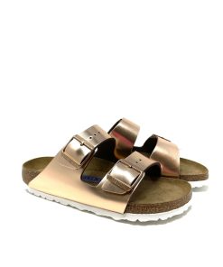 Ciabatte BIRKENSTOCK | Ciabatta Donna Doppia Fascia Metallic Copper