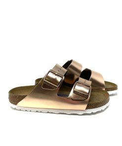 Ciabatte BIRKENSTOCK | Ciabatta Donna Doppia Fascia Metallic Copper