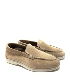 Mocassini IL LACCIO | Mocassino Donna In Camoscio Beige