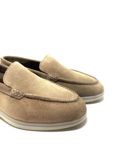 Mocassini IL LACCIO | Mocassino Donna In Camoscio Beige