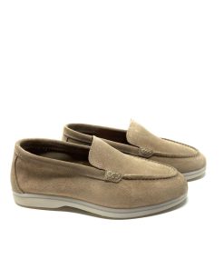 Mocassini IL LACCIO | Mocassino Donna In Camoscio Beige