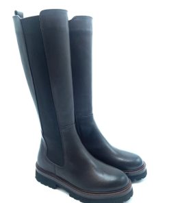 Stivali IL LACCIO | Stivale Donna Con Zip Ed Elastico Brown