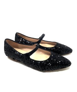 Ballerine IL LACCIO | Ballerina Donna Con Pailettes Nero