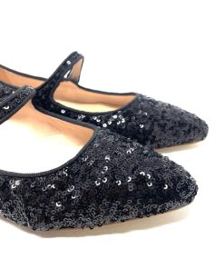 Ballerine IL LACCIO | Ballerina Donna Con Pailettes Nero