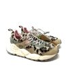 Sneakers FLOWER MOUNTAIN | Sneaker Donna Pelo Flower Mountain Beige/Army/Brown