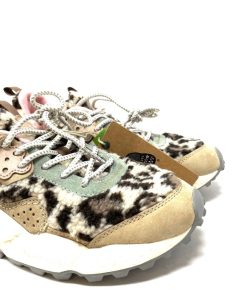 Sneakers FLOWER MOUNTAIN | Sneaker Donna Pelo Flower Mountain Beige/Army/Brown