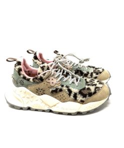 Sneakers FLOWER MOUNTAIN | Sneaker Donna Pelo Flower Mountain Beige/Army/Brown