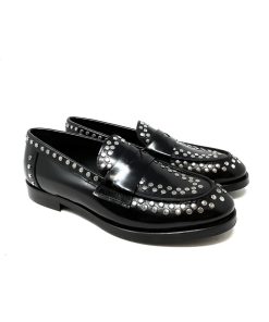 Mocassini IL LACCIO | Mocassino Donna Con Borchie Nero