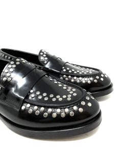 Mocassini IL LACCIO | Mocassino Donna Con Borchie Nero