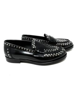 Mocassini IL LACCIO | Mocassino Donna Con Borchie Nero