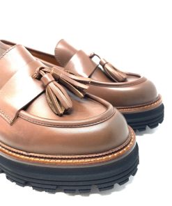 Mocassini IL LACCIO | Mocassino Donna Con Nappine Mattone