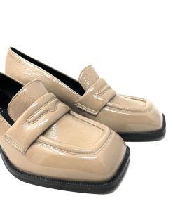 Mocassini IL LACCIO | Mocassino Donna Con Tacco Beige