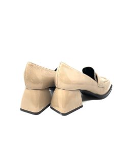 Mocassini IL LACCIO | Mocassino Donna Con Tacco Beige