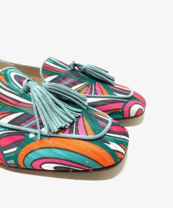 Mocassini IL LACCIO | Mocassino Donna Multicolor Con Nappine Dune/Malva