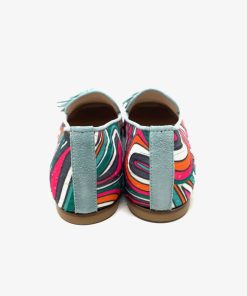 Mocassini IL LACCIO | Mocassino Donna Multicolor Con Nappine Dune/Malva