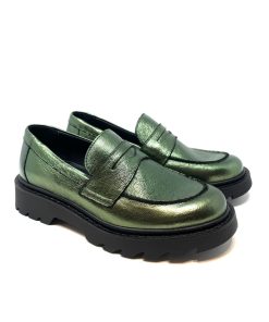 Mocassini IL LACCIO | Mocassino Donna Laminato Verde