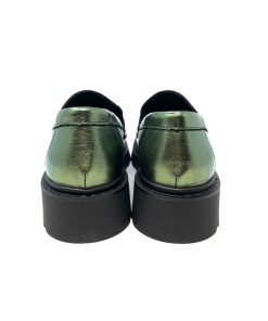 Mocassini IL LACCIO | Mocassino Donna Laminato Verde